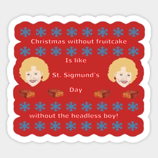 Golden Girls Ugly Sweater Sticker